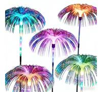 HONGBA Solar Jellyfish Garden Lights, Color Changing LED Floor, Outdoor Decorative Path for Patio, Lawn, Flower Bed Decoration (5 Pack)