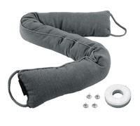 Hongbaite 1-Pack 91 x 8 cm Heavy Under Door Draught Excluder Cushion Draft Wind Stopper for Doors Window with Hanging Loops - Gray