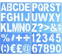 HONGBE 100mm Alphabet Letters Symbols Stencil for SignWriting