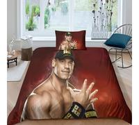 HONGBING Wrestling 3D Printed Sports Duvet Cover Quilt Cover Comforter Covers for Boys Girls Bedding Set Soft Microfiber with Zipper Closure with Pillow Cases 3 Pieces Single（135x200cm）