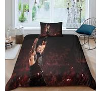 HONGBING Wrestling Duvet Cover 3D Print Sports Comforter Covers for Teens And Adults Quilt Cover with Pillow Cases with Zipper Closure Soft Microfiber Bedding Set 3 Pieces Single（135x200cm）