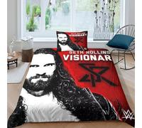 HONGBING Wrestling Duvet Cover for Teens And Adults Quilt Cover 3D Print Sports Comforter Covers Soft Microfiber with Zipper Closure with Pillow Cases Bedding Set 3 Pieces Single（135x200cm）