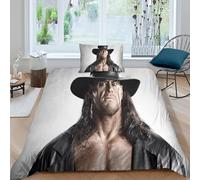 HONGBING Wrestling Quilt Cover 3D Print Sports Comforter Covers for Teens And Adults Duvet Cover with Pillow Cases Soft Microfiber Bedding Set with Zipper Closure 3 Pieces Single（135x200cm）