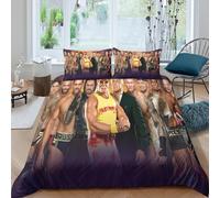 HONGBING Wrestling Quilt Cover 3D Print Sports Comforter Covers for Teens And Adults Duvet Cover with Pillow Cases Soft Microfiber Bedding Set with Zipper Closure 3 Pieces Double（200x200cm）