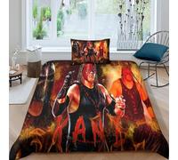 HONGBING Wrestling Quilt Cover 3D Printed Sports Duvet Cover Comforter Covers for Boys Girls with Zipper Closure with Pillow Cases Soft Microfiber Bedding Set 3 Pieces Single（135x200cm）