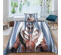 HONGBING Wrestling Quilt Cover 3D Printed Sports Duvet Cover Comforter Covers for Boys Girls with Zipper Closure with Pillow Cases Soft Microfiber Bedding Set 3 Pieces Single（135x200cm）