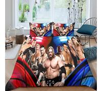 HONGBING Wrestling Quilt Cover Comforter Covers for Teens And Adults Duvet Cover 3D Print Sports Soft Microfiber with Zipper Closure Bedding Set with Pillow Cases 3 Pieces King（220x240cm）