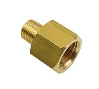 HongBoW Hardware Brass Pipe Fitting Metric M8 x 1 Male to 1/8" NPT Female Adapter