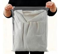 HongChelle 30 Pcs Plastic Ziplock Bags, 40x30cm Reusable Large Clear Seal Bag Travel Clothes Storage Bags Waterproof Luggage Pouch for Home Hospital School, No-Holes