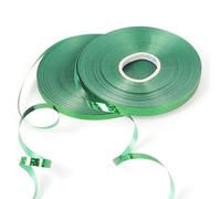HONGCI 50m x 2 Rolls Shiny Green Ribbon for Balloons - 5mm Curling String for Gift Wrapping, Christmas, Birthday, Crafts, Wedding Party Decoration