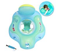 HONGCI Baby Swimming Float Safe Seat, Newborn Baby Learn to Swim Inflatable Trainer - Inflatable Baby Pool Float, Baby Swimming Ring, Baby Swim Seat (includes an air pump) (5-18 Months)