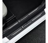 HONGDaFA 4PCS Car Door Sill Protector for Peugeot 2008 II Active/2008 GT/2008 Active Business 2019-2024, Carbon Fiber Car Door Sill Protector Welcome Pedal Decor Accessories,A