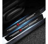 HONGDaFA 4PCS Car Door Sill Protector for Peugeot 2008 II Active/2008 GT/2008 Active Business 2019-2024, Carbon Fiber Car Door Sill Protector Welcome Pedal Decor Accessories,B