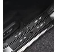 HONGDaFA 4PCS Car Door Sill Protector for Peugeot 2008 II Active/2008 GT/2008 Active Business 2019-2024, Carbon Fiber Car Door Sill Protector Welcome Pedal Decor Accessories,C