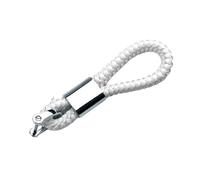 HONGDaFA Auto Keychain for Opel Karl Rocks 2018-2019, Personalised Number Keyring Car Key Decoration Accessories Car Key Rieyng Kchain,White