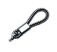HONGDaFA Auto Keychain for Opel Karl Rocks 2018-2019, Personalised Number Keyring Car Key Decoration Accessories Car Key Rieyng Kchain, White and black