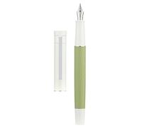 HongDian 1862 Fountain Pen, Fine Nib Green Color Barrel, Classic Pen Includes Metal Pen Case and Refillable Converter