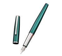 Hongdian 920 Green Iridium Metal Fountain Pen with Refillable Converter and Pen Pouch
