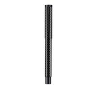 Hongdian Black Forest Pro Carbon Fiber Fountain Pen, Bent Nib for Fude Calligraphy Writing (Fine to Broad) with Converter and Metal Pen Box Set