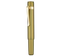Hongdian M2 Black Forest Mini Fountain Pen, Medium Nib & Sleek Shape Aluminium Short Pocket Travel Pen (Olive Green)
