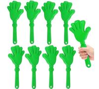 Hongdouo 8PCS Hand Clappers 7.5 Inch Clapping Noisemakers Plastic Noise Makers Mini Hand Soundboard Party Favors Clacker for Birthdays Games Ball Dance 2026 World Cup Sporting Events Cheers Supplies