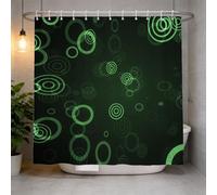 Hongduo 3D the Circle Shower Curtain for Stalls Bathtubs Cartoon Bathroom Decor Shower Curtain Set Polyester Fabric Waterproof 120x180cm/48X71 Inch with Hooks