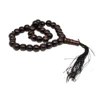 HONGE 12mm Wooden 33 Prayer Beads Islamic Muslim Allah Muhammad Rosary
