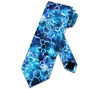 Hongfacai Men's Ties Business Necktie for Men Chemical Science Compounds Fashion Neck Tie Slim Skinny Tie Necktie for Men Xmas Wedding Business Formal Party (145 x 8 cm)