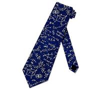 Hongfacai Men's Ties Business Necktie for Men Math Equation Fashion Neck Tie Slim Skinny Tie Necktie for Men Xmas Wedding Business Formal Party (145 x 8 cm)
