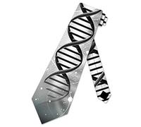 Hongfacai Men's Ties Business Necktie for Men Scientific Dna Helix Fashion Neck Tie Slim Skinny Tie Necktie for Men Xmas Wedding Business Formal Party (145 x 8 cm)