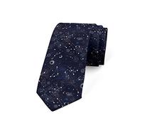 Hongfacai Men's Ties Business Necktie for Men Stars Night Blue Fashion Neck Tie Slim Skinny Tie Necktie for Men Xmas Wedding Business Formal Party (145 x 8 cm)
