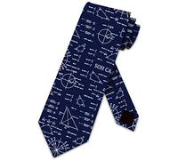 Hongfacai Men's Ties Business Necktie for Men Trigonometry Math Equations Fashion Neck Tie Slim Skinny Tie Necktie for Men Xmas Wedding Business Formal Party (145 x 8 cm)