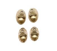 honggui1111-30pcs 13x7mm Charm Acorn Charms 3D Pine Nuts Acorn Pendant Charms for Jewelry Making (Ancient Bronze)