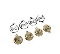 honggui1111-30pcs Hand in Hand Pinky Swear Promise Charms Handmade Charms Pendants Jewelry