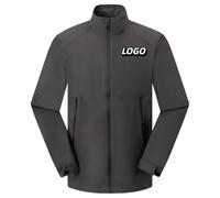 Honghuang Custom Logo Outdoor Waterproof Men Women Jacket DIY Print Company Design Casual Coat Color4,3XL