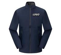 Honghuang Custom Logo Outdoor Waterproof Men Women Jacket DIY Print Company Design Casual Coat Color7,M
