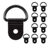HonGien 10PCS D Rings Picture Hanging Hooks Heavy Duty D Rings Picture Hangers Anchor Iron Retaining Ring Hook for Truck, Camper, Warehouse, Boat, Cargo Control & Surface Moun