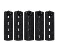 HonGien 5 PCS Adjustable Waist Extender Button Waist Extender Waistband Button Trouser Extenders for Trousers Jeans Pregnant Trousers(Black)