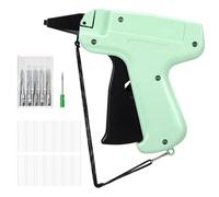 HonGien Tag Gun Set Clothes Label Tagging Gun with 6pcs Needle & 1000pcs Tags Barbs Price Tag Attacher Gun for Clothes Socks Hats Backpacks(Green)
