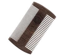 HonGien Wooden Beard Comb Anti Static Moustache Pocket Comb with Fine & Coarse Teeth for Beard Grooming