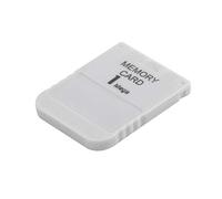 HONGIRT PS1 Memory Card 1 Mega Memory Card for Playstation 1 A PS1 Game PSX Useful Practical Convenient Convenient White 1M 1MB (Color: White)