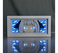 Hongjieya Anime Lamp Gawr Gura Figure Night Light Bedroom Decor Led Light Anime Desk Lamp Birthday Gift