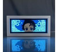 Hongjieya Anime Lamp Kamado Tanjirou Figure for Bedroom Decor Night Light Birthday Gift for Led Light