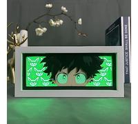 Hongjieya Anime Lamp Midoriya Izuku Figure Night Light Bedroom Decor Led Light Deku Desk Lamp Birthday Gift