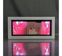 Hongjieya Anime Lamp Mori Calliope Figure Night Light Bedroom Decor Led Light Anime Desk Lamp Birthday Gift