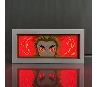 Hongjieya Anime Lamp Rengoku Kyoujurou Figure for Bedroom Decor Night Light Birthday Gift for Led Light