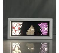 Hongjieya Anime Lamp Uchiha Madara Figure for RGB LED Light - 16-Color Changing Atmosphere Light for Bedroom Decor Gift