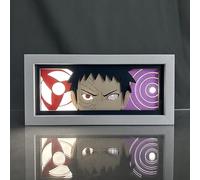 Hongjieya Anime Lamp Uchiha Obito Figure for RGB Led Light 16-Color Changing Atmosphere Light Bedroom Decor Gift