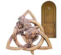 Hongjingda Pagan Gods Statues, Carving A Pagan Garden Sculpture The Knot - Raven Ornament, Garden Decoration, Artwork, Concentric Knot Sculpture