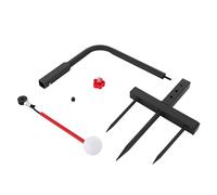 HongKKon Golf Training Aids, Swing Trainer Set Portable Golf Swing Trainer Bars 20-25cm Adjustable Height 360° Ball Return, Practice Hitting Tool Suitable for Golf Courses, Clubs, Sports